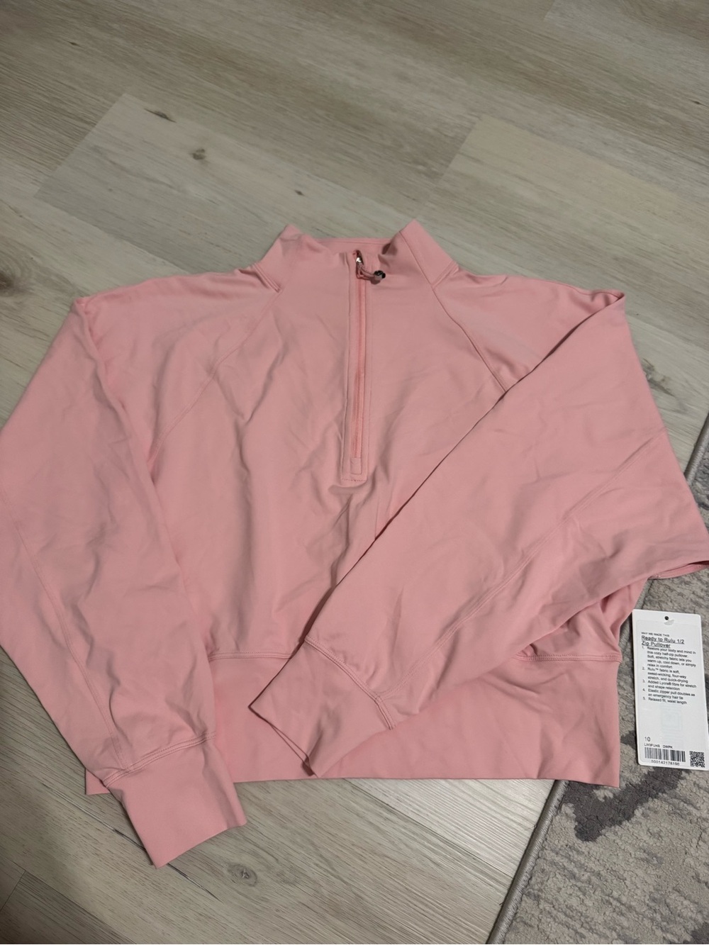Lululemon Women's Pink Half-Zip Pullover Sweater